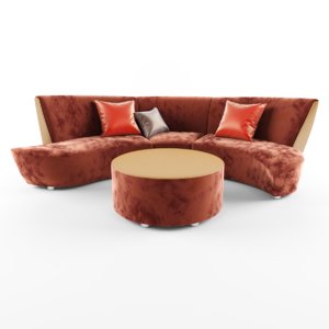 3d model bilbao sofa
