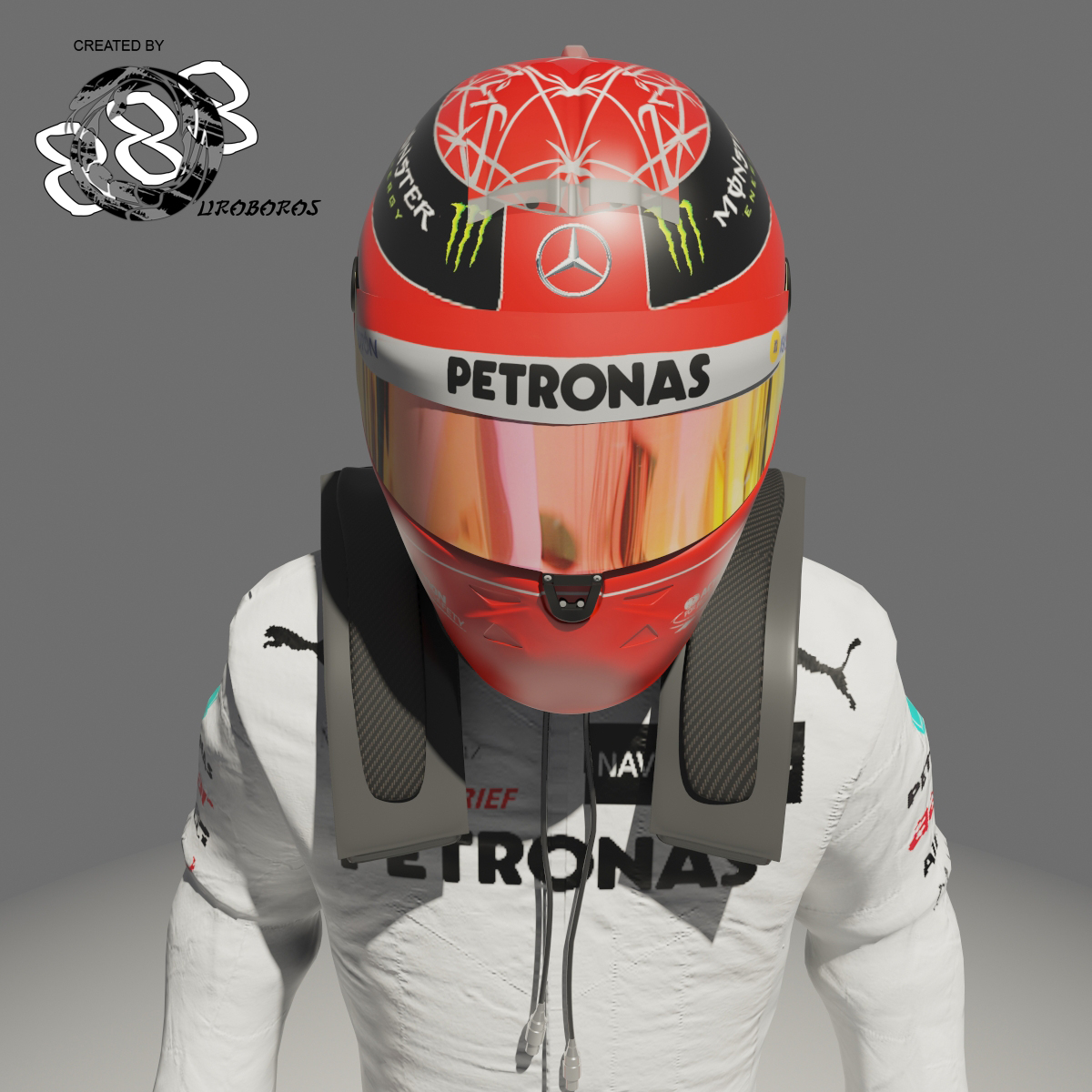 formula driver michael schumacher 3d model