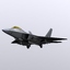 3d f-22 raptor fighter aircraft model