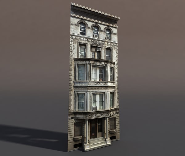 3d building exterior modelled