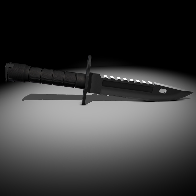 3d sawback m9 tactical knife model