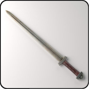 3d medieval viking sword