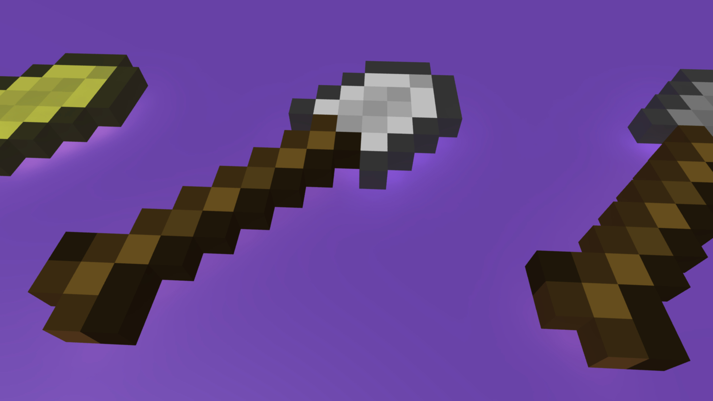 3d shovel minecraft