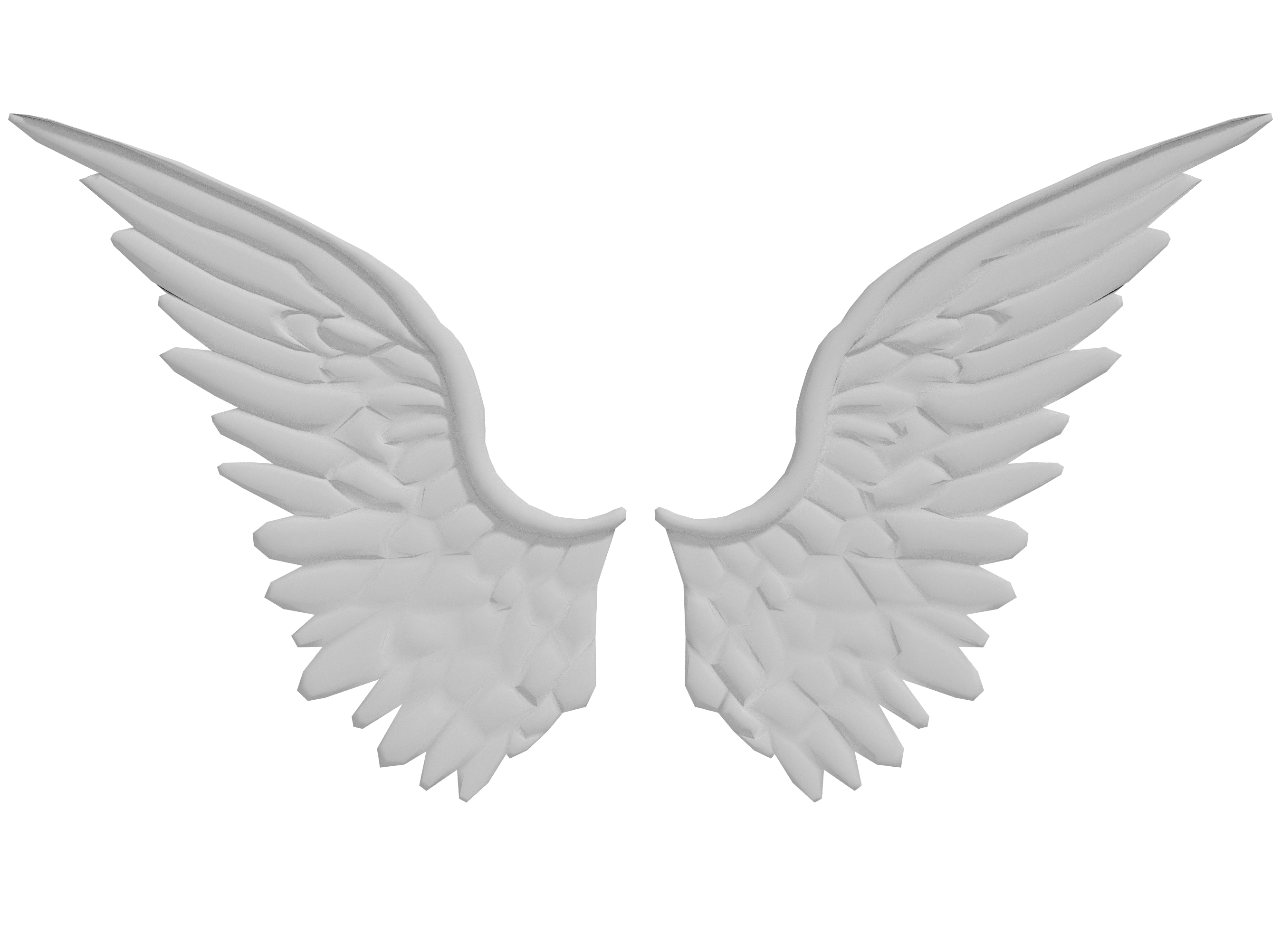 angel wings 3d obj