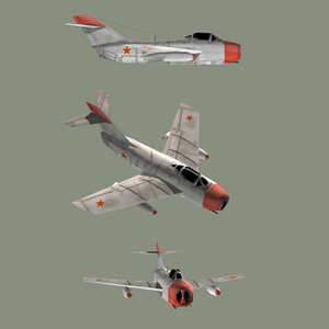3dsmax cold fighter mig-15s