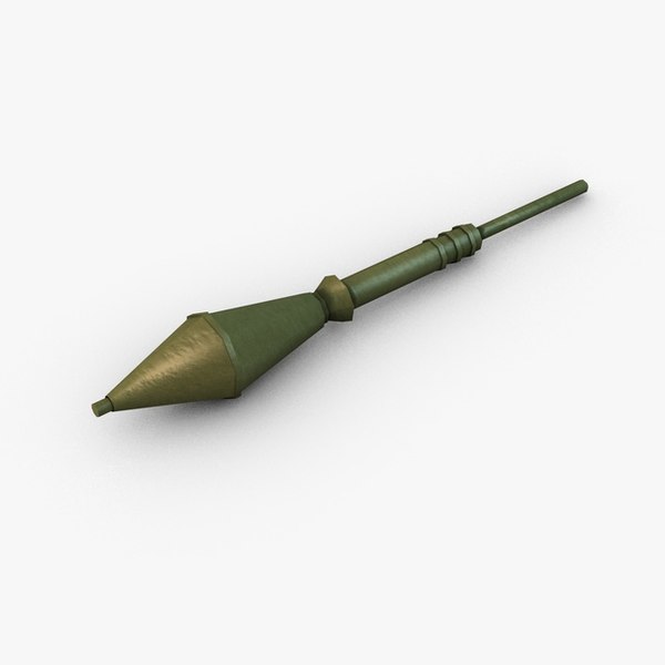 3d model bazooka rocket launcher