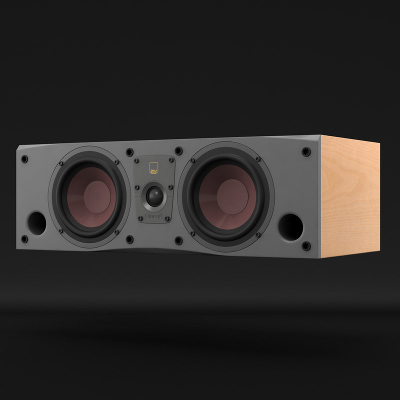 dali concept center speaker 3d model