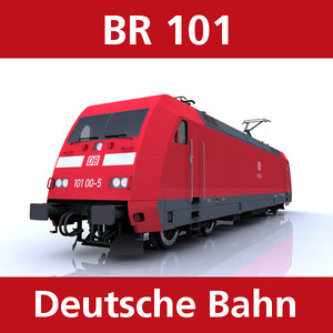 br 101 trains bahn 3d model