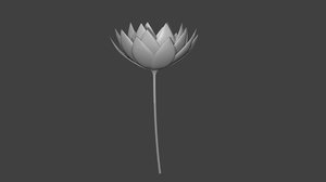 lily flower 3d model