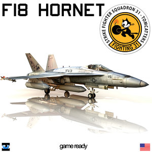 3d model f18 hornet