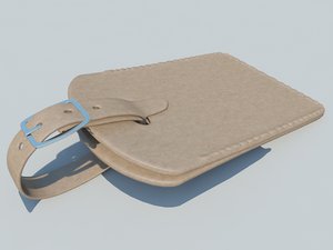 3d leather tag