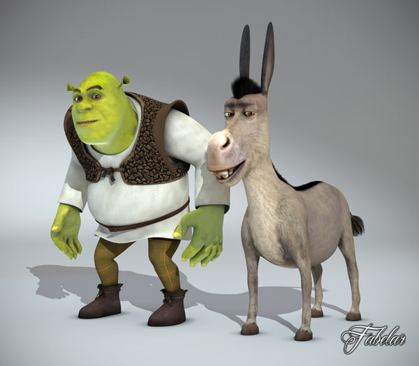 Shrek Donkey 3d Model
