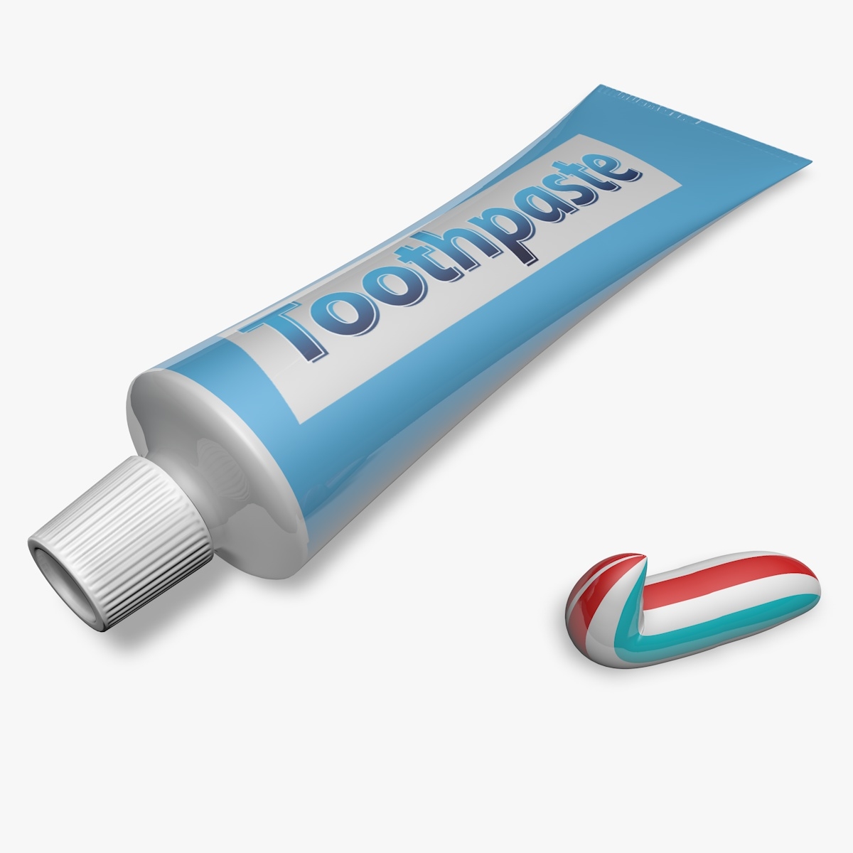 3d model tube toothpaste