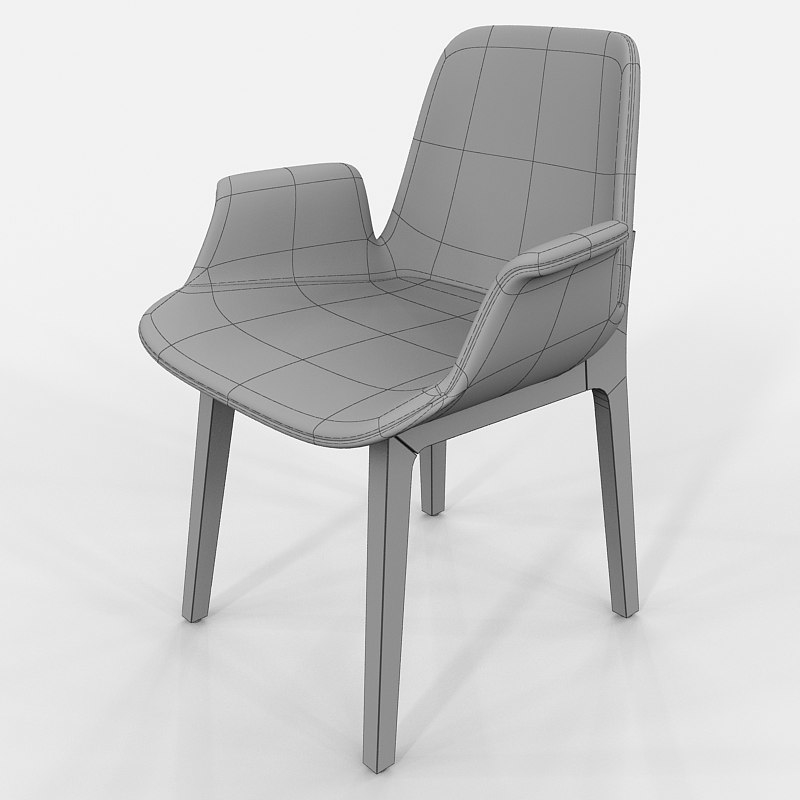 chair poliform ventura 3d model