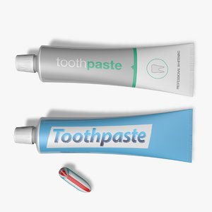 3d model tube toothpaste