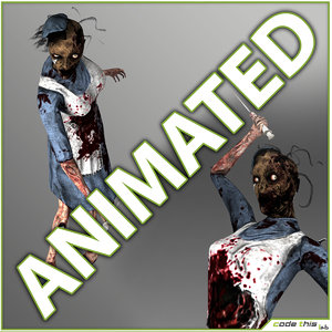 zombie 3d model