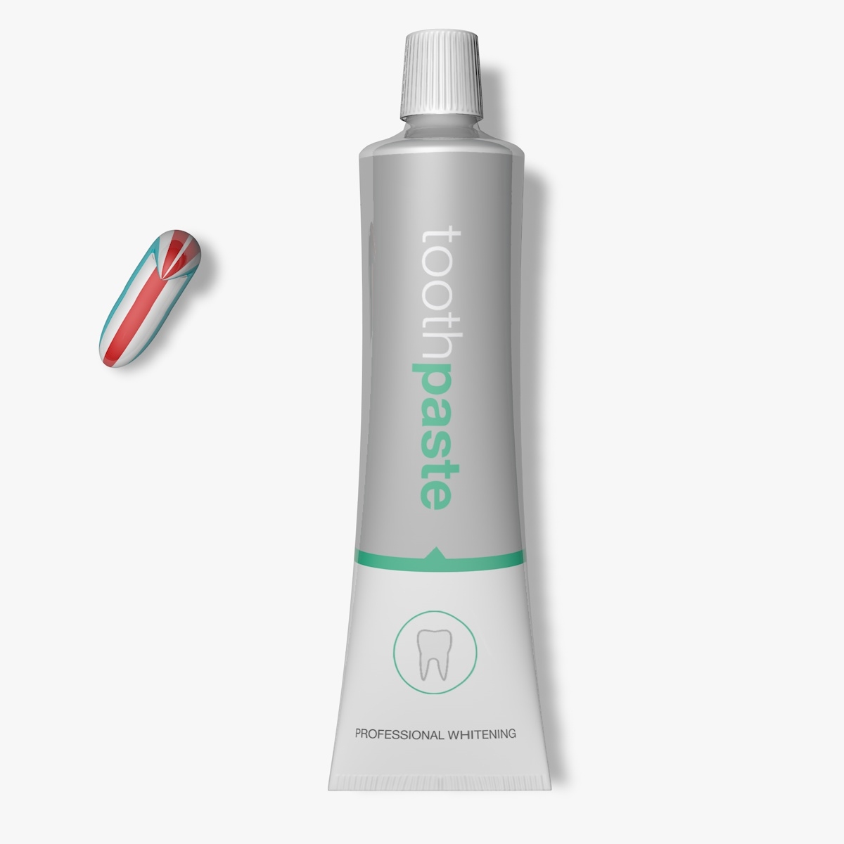 3d model tube toothpaste