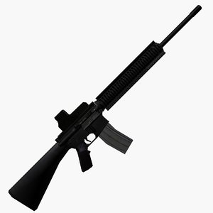 3d model m16a4 assault rifle