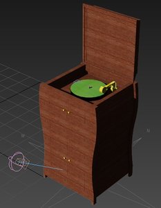 victrola record player 3d model