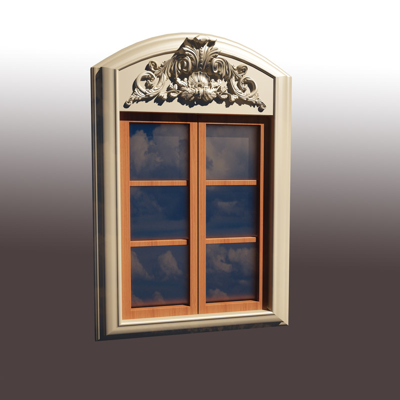 3d model window