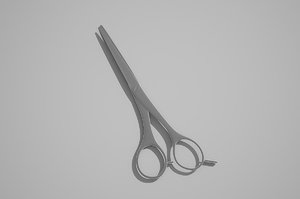3d model hair scissors