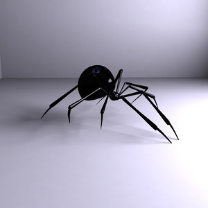 3d model spider video insect