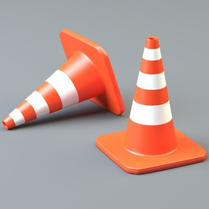 3dsmax traffic cone