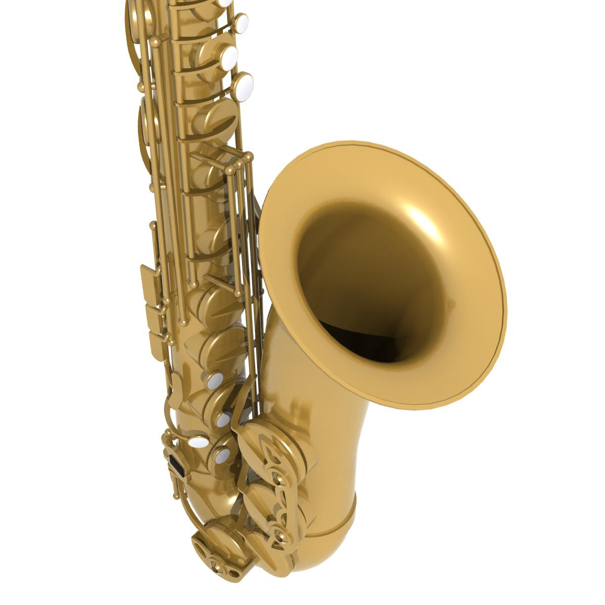 alto sax saxophone 3d max