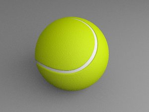 tennis ball 3d x