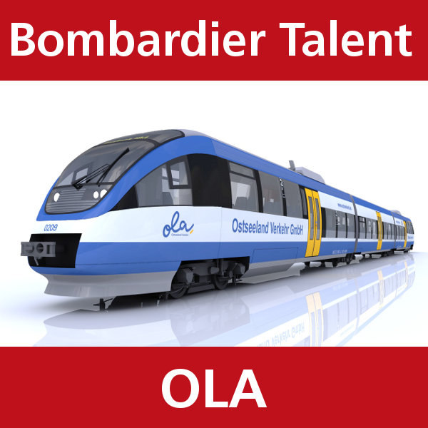 3d model talent passenger train ostseeland