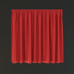 3d curtain model