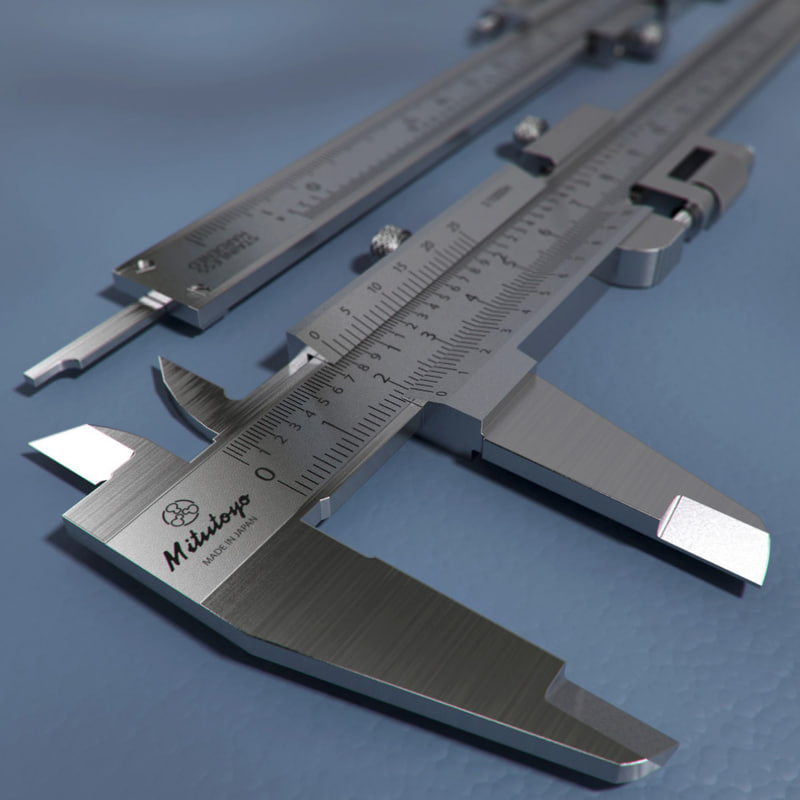 3d model mitutoyo vernier caliper