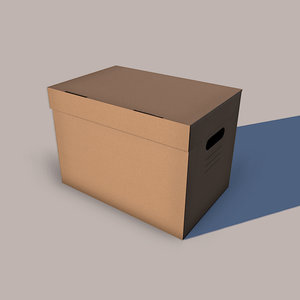 cardboard box 3ds free