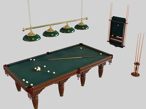 billiard table 3d max