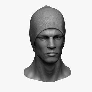 free zbrush man head 3d model