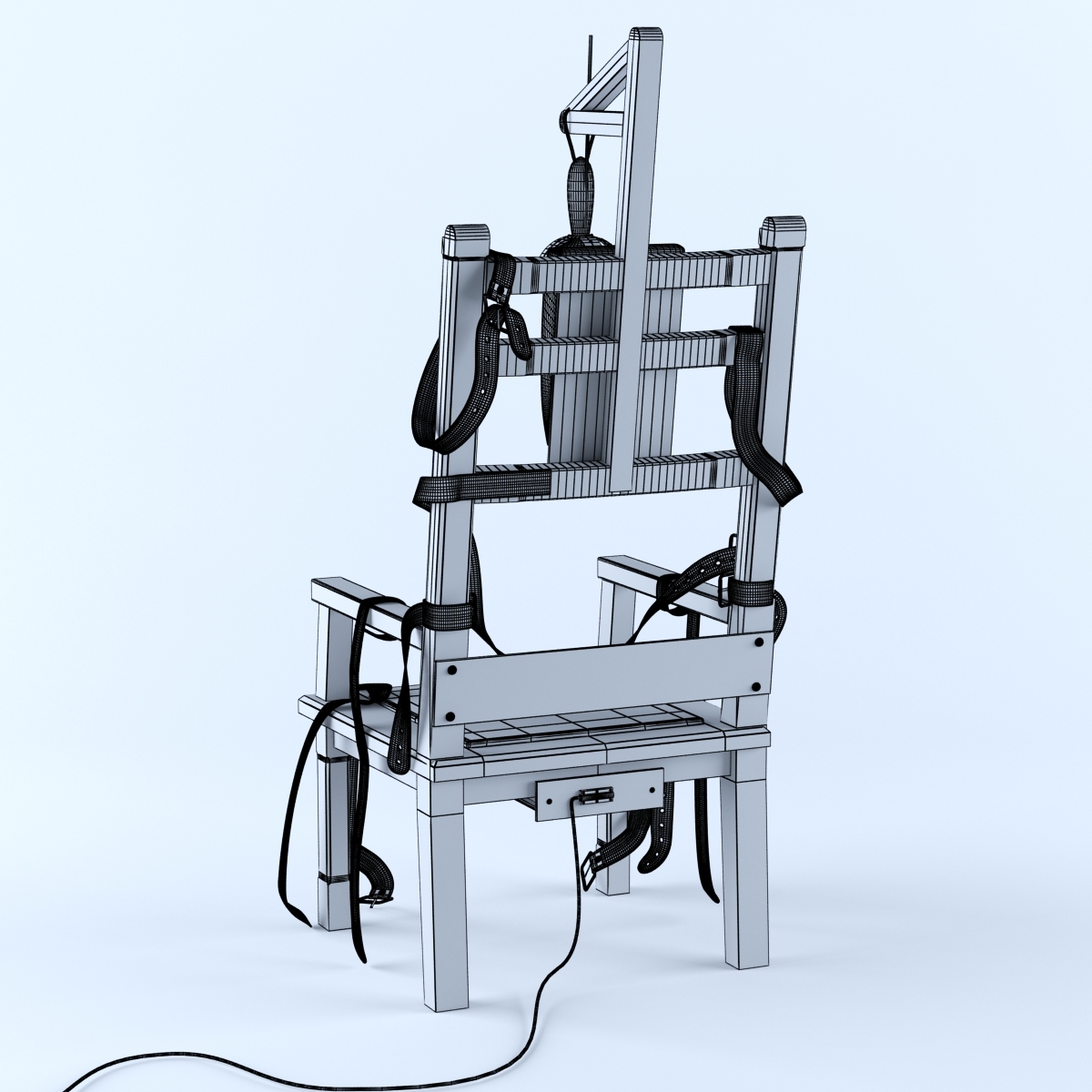 electric chair 3d model