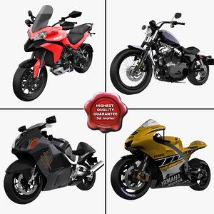 motorcycles 10 3d model