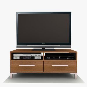 sienna tv cabinet 3d model