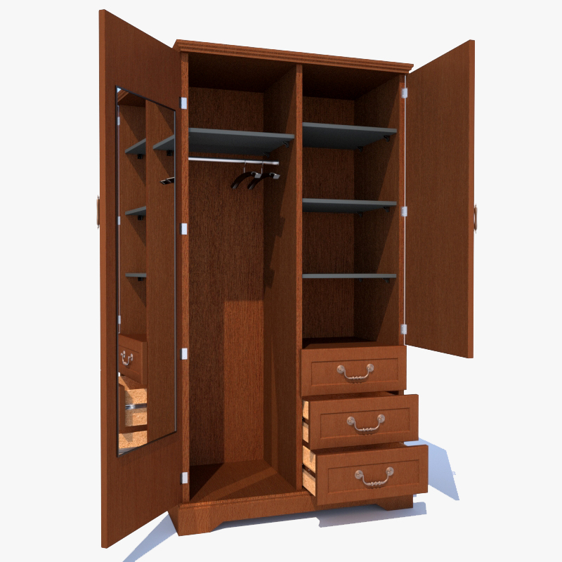 armoire wardrobe 3d max