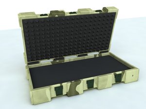 3d model reinforced case weapons