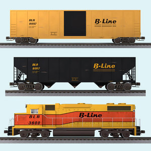 3d mega freight train