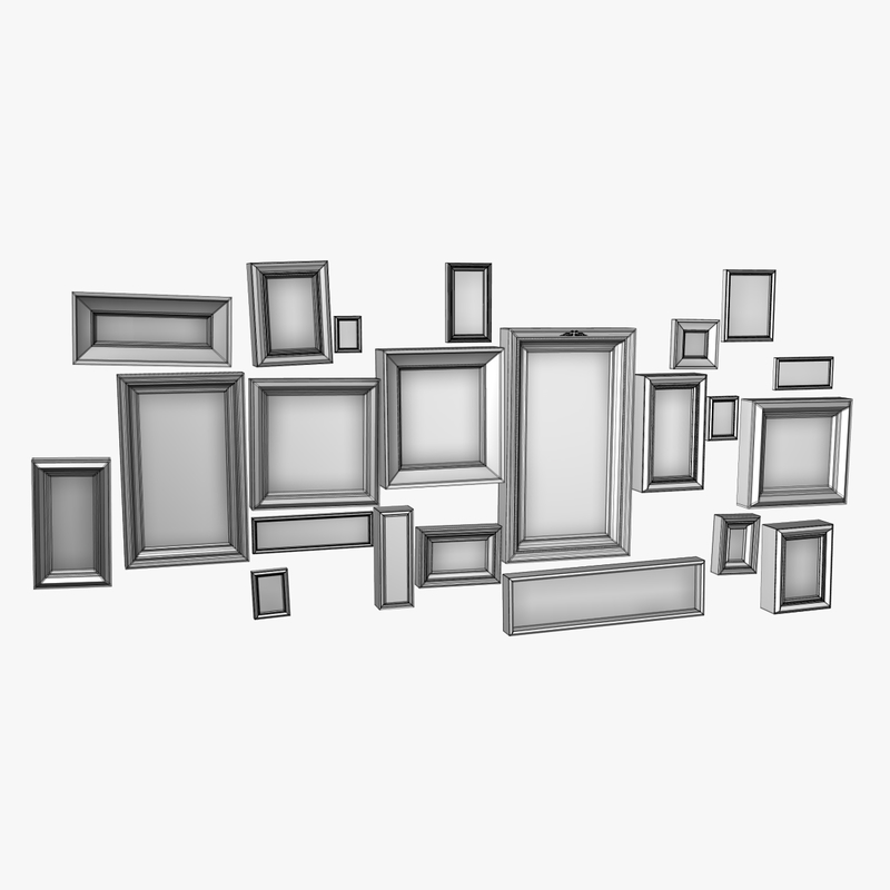 collections picture frame 3d c4d