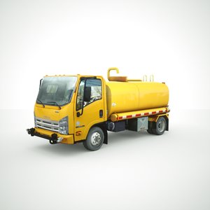 isuzu npr water tanker truck 3d max