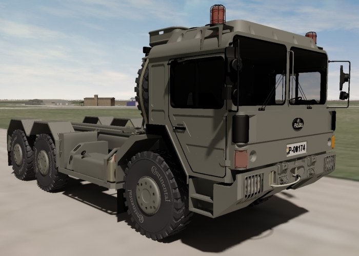 rabah25軍用卡車3d模型