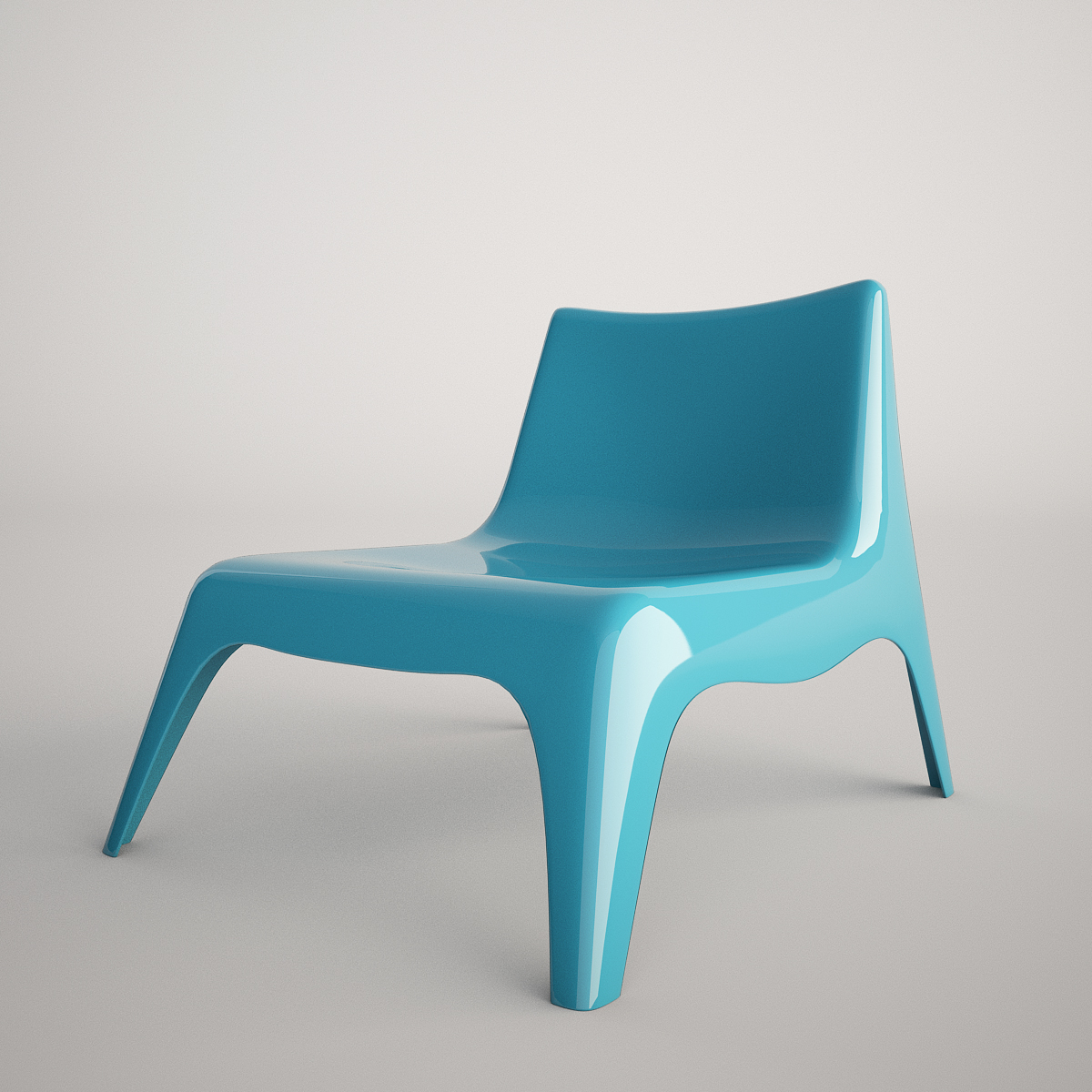 3d ikea vago chair plastic