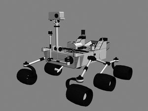 curiosity rover 3d model