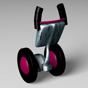 segway wheels drive 3d 3ds