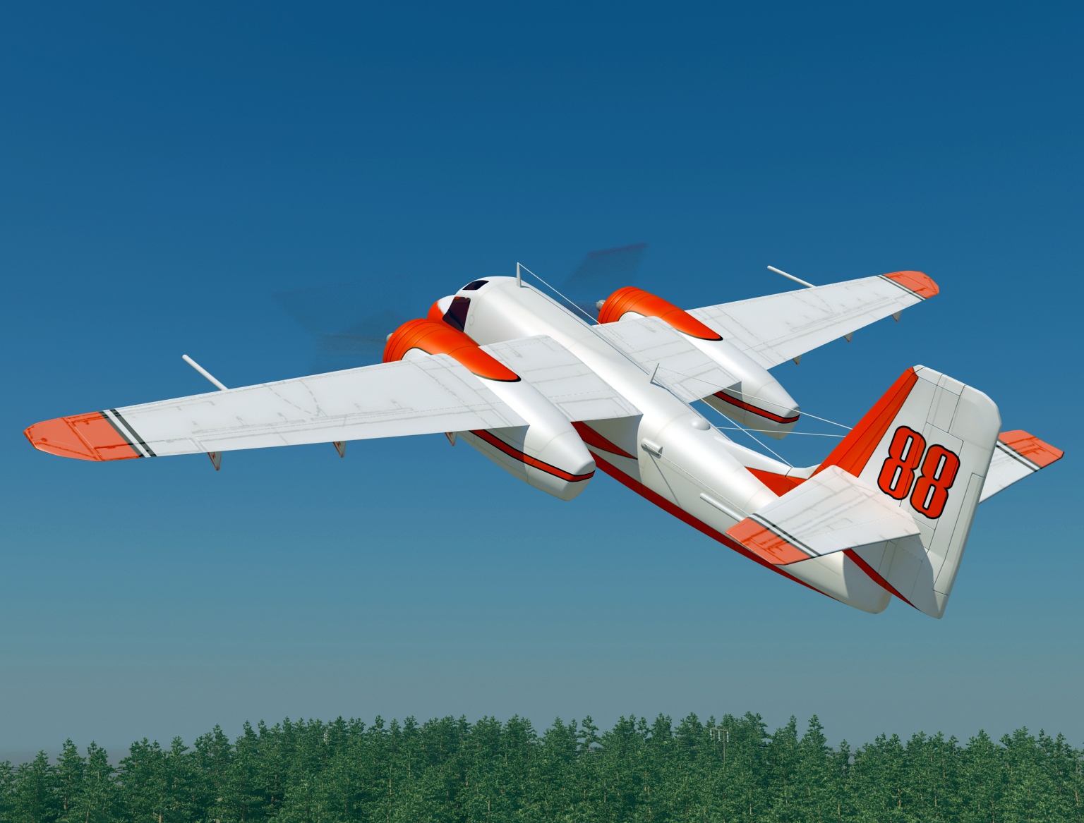 grumman s2f aerial tracker 3d max