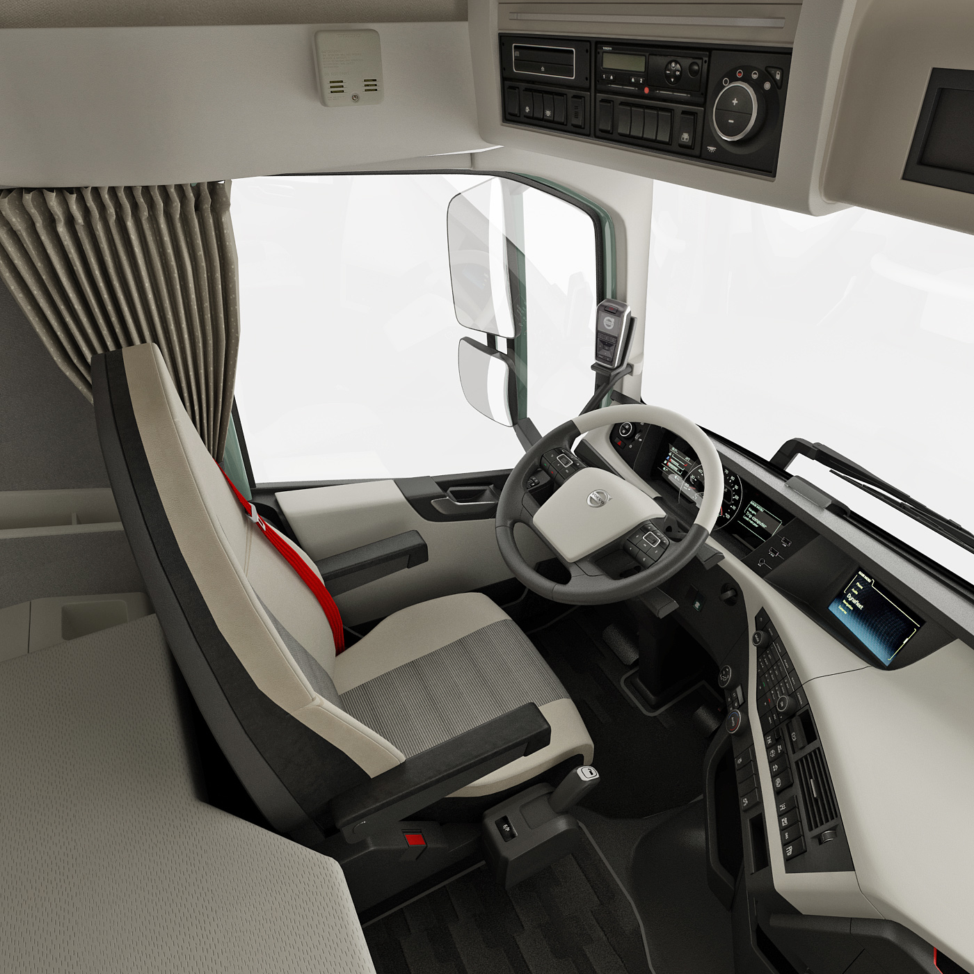 volvo fh 2013(集装箱)3d模型