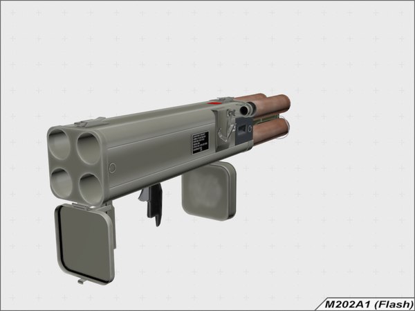 3d Model M202a1 Rocket